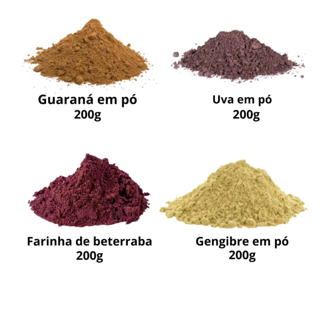 Kit Pré Treino Natural 200g Premium