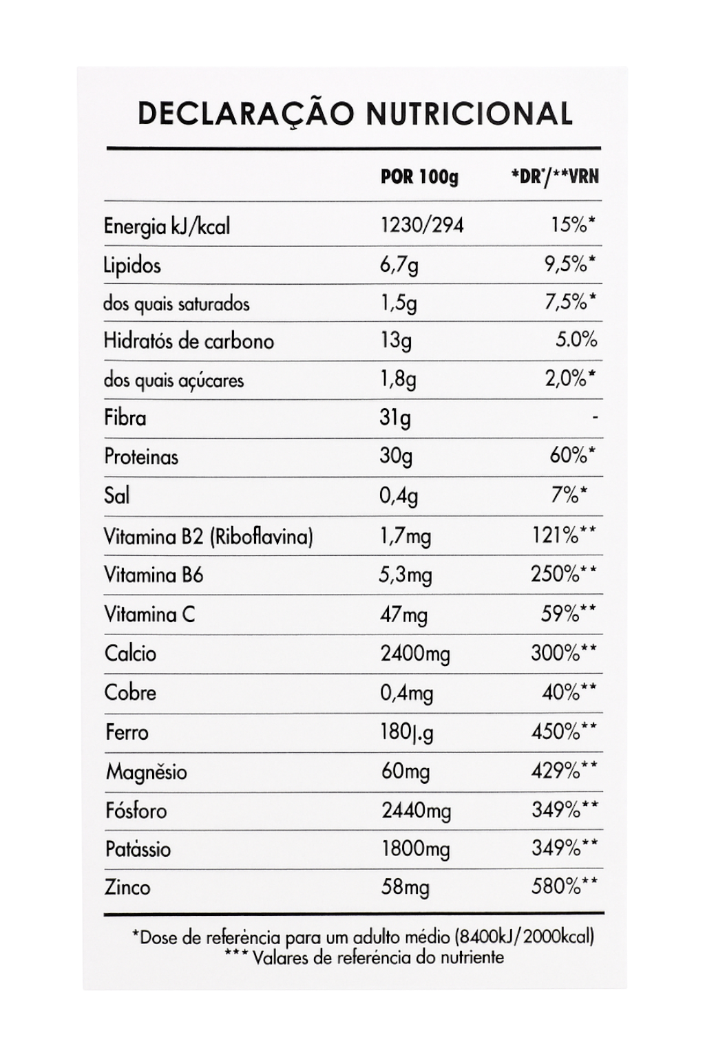 Moringa em pó 200g Premium Natural